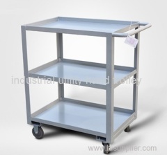 3-layers low handle mobile material ttransport trolley
