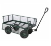 Garden trolley with four pneumatic wheels