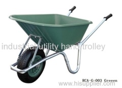 Wheelbarrow garden cart with steel frame and Polypropylene tray