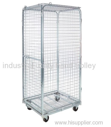 foding secure demountable ligistics transport roll container