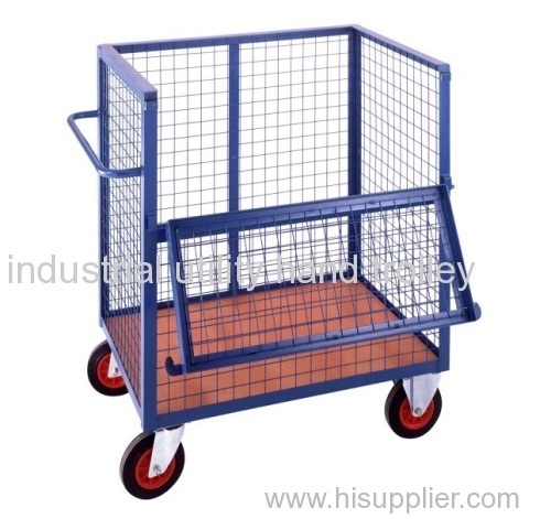 Open top container trucks and delivery cages