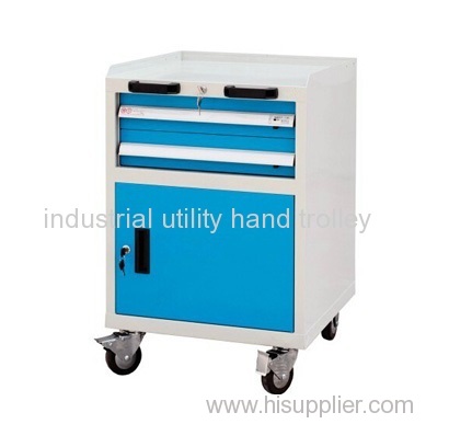 Light mobile tool workshop trolleys with drawer on wheels