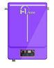 Purple or Customized 7000W Wall Mounted Style Induction Water Heater for Home