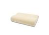 Beige Handmade Thin Full Size Memory Foam Pillow for Neck , Hidden Zipper