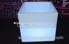Waterproof illuminated planter pots , led flower pot cube for party / home decoration