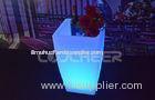 Rechargeable Glow illuminated garden planters led plant pots color changing Ip65