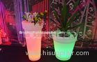 Waterproof IP65 Planter Led Flower Pot Lighting Plastic Flower Vase with remote control
