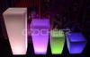 Hotel Plastic Decorative flower pots that light up PE plastic color changing
