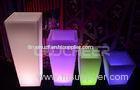 Hotel Plastic Decorative flower pots that light up PE plastic color changing