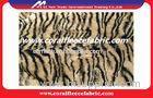 Brushed Printed Leopard PV Plush Cloth Home Textile Material for Carpet / Cushion / Collar