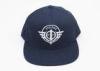 Full Blue Embroidery Snapback Official Baseball Cap / Hats 100% Cotton Twill