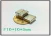 Industrial Square Neodymium Block Magnets , N45 / N48 Plastic Coated Magnets