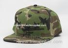 Camo 100% Acrylic Printed Army Baseball Caps / Snapback Hats For Man