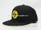 Front 3D Embroidered Flat Bill Hats 100% Acrylic Adjustable For Young