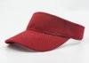 Breathable Sun Visor Red Cap Velcro Closure For Women 56 - 60 CM