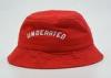 Unisex Red Fishing Bucket Hat Official 3D Puff Embroidery 56 - 60 Cm