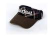 Adults Lady Flat Embroidery Sun Visor Cap Cotton Velcro Back Closure