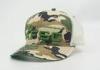 Personalized Green Mesh Snapback Trucker Camouflage Hats , Camo Ball Caps