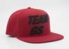 Dark Red 100% Acrylic 3D Embroidered Baseball Caps Customized Snap Back
