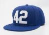 Snapback Acrylic Embroidered Baseball Caps Blue Flat Visor 22 - 23.6 Inch