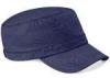 Blank Cotton Army Cap Blue With Metal Buckle , Men Army Hat 22 Inch