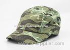 5 / 6 Panels Cotton Military Cap Camouflage With Metal Snap Fastener