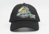Summer Trucker Printed Mesh Baseball Caps Black 5 Panel Personalized