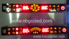 LED full color display for The air-condition 200*25mm