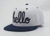 Custom Printed Inner White Flat Bill Hats Two Stone , Official Baseball Cap