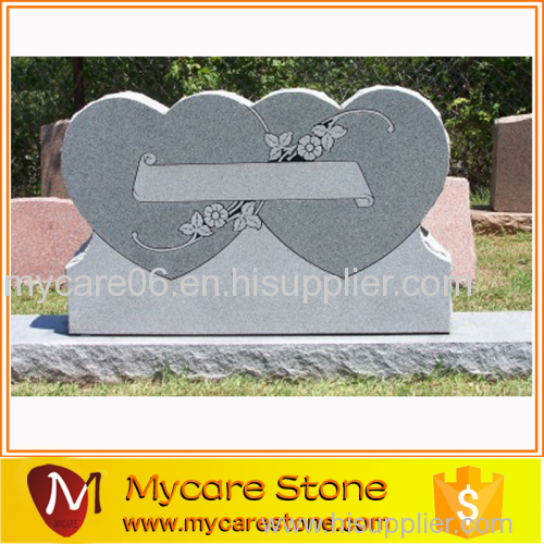 wholesale double Hearts headstone