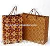 Kraft Paper / White Cardboard Retail Shopping Bags , Custom Printed Paper Bags with Handles