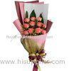 Multi Color Paper Wrapping Sheets for Rose / Plastic Flower Packing Film for Holiday Season