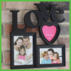 3 photo LOVE Wall Hanging Photo Frame