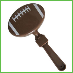 Plastic American Football Hand Clapper