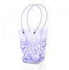 Eco friendly Customize Printing PP Plastic Flower Carry Bags with Hanging for Potted Plant Bags