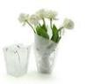 Reusable Flower Carry Bags with Handle , PP Rose Flower Plastic Gift Bags