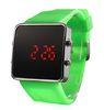 Cool Touch LED Digital Wrist Watch With Stainess Steel Case , LED Mirror Watch