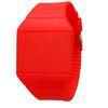 Ultra Thin Silicone Red LED Digital Watch , Advertising Lady Wrist Watch