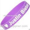 Sports Pink Silicone Wristband Bracelet With JUSTIN For Boys Grils 180*12*2CM