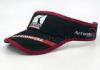 Summer Black And Red Sun Visor Cap Cotton Embroidery Adjustable