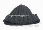Cotton Cashmere Beanie Hat Knitting Pattern Flexible Black Style