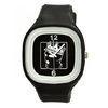 Big Face Unisex Silicone Jelly Quartz Watch Black With Japan Movement / Custom Logo