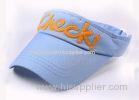 Children 100% Cotton Sun Visor Cap Customized Adjustable Patch Logo