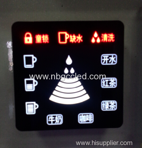 customized led digital display used in coffee machine