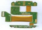 FR4 + PI 4 Layer Rigid Flexible PCB ENIG Finish Green Masking White Lengend