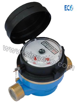 Single Jet Dry type Brass / Plastic Water Meter R80