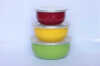 3pcs Promotion Enamel Bowl with Colorful