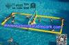 Funny Inflatable Water Games , Inflatable Aqua Park Water Volleyball Field