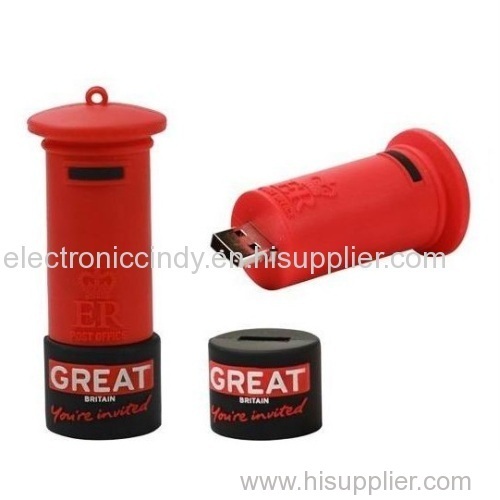 Post box shape business gift USB flash drive