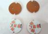 White Round Copper Based PCB OSP Finish Black Silkscreen High Conductivity